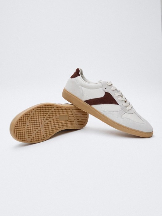 кеды из натуральной кожи из кожи спереди