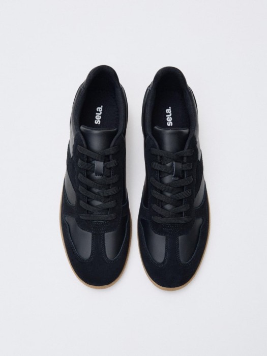 кеды из натуральной кожи от бренда sela вид слева