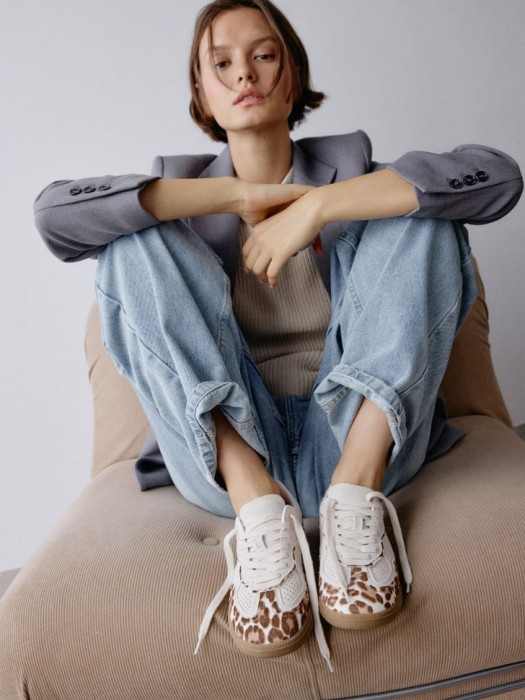 кеды из натуральной замши и меха пони 4680704963779 фотография