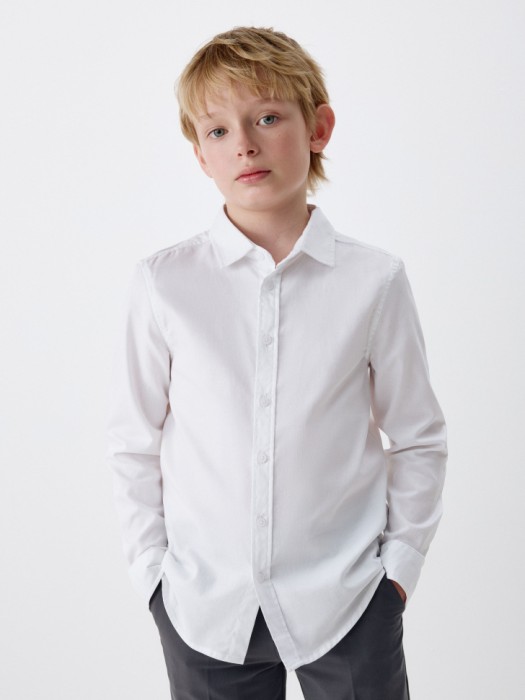 классическая белая рубашка для мальчиков 4680704677300 фотография