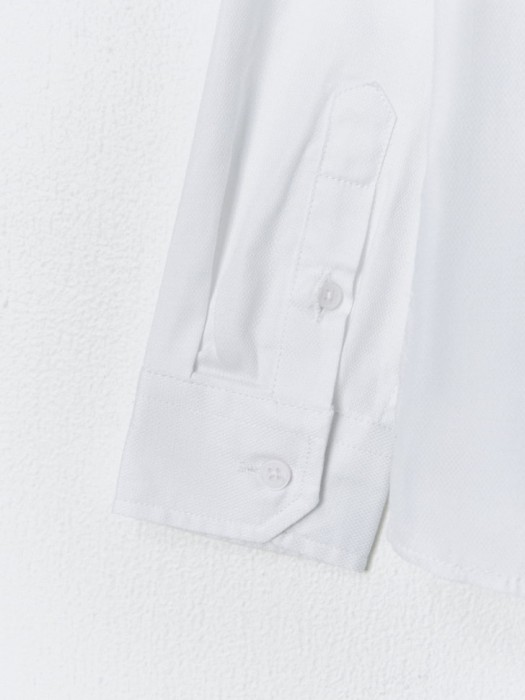 классическая белая рубашка для мальчиков из хлопка спереди