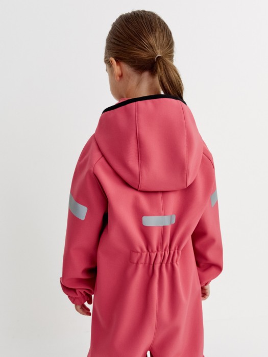 комбинезон из softshell на флисе для девочек по цене 3799 руб вид справа