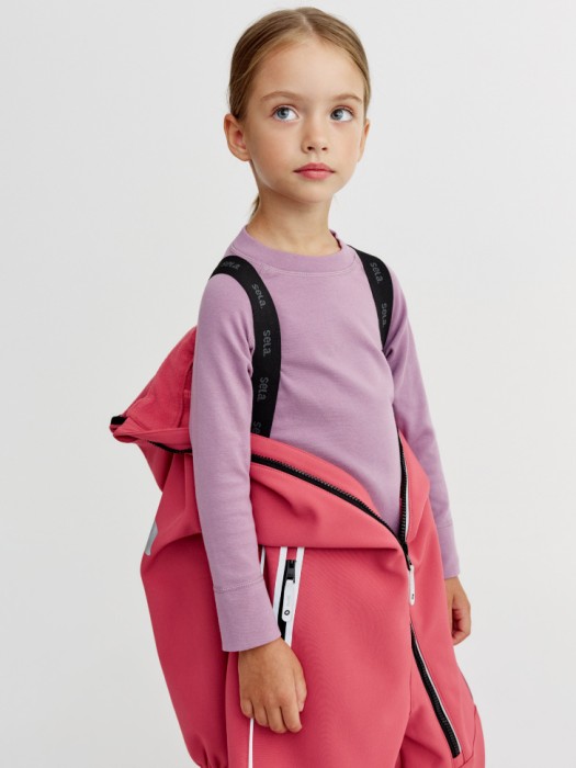 комбинезон из softshell на флисе для девочек из россии вид сбоку