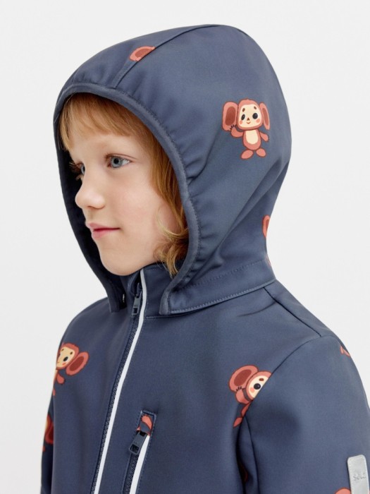комбинезон из softshell на флисе для мальчиков от бренда sela вид слева