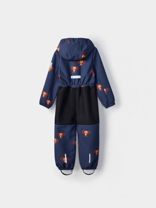 комбинезон из softshell на флисе для мальчиков из флиса спереди