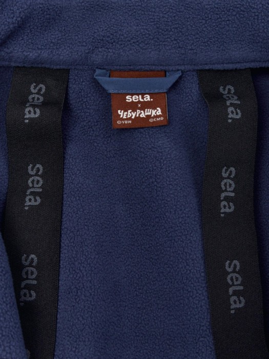 комбинезон из softshell на флисе для мальчиков для детского возраста с изнаночной стороны