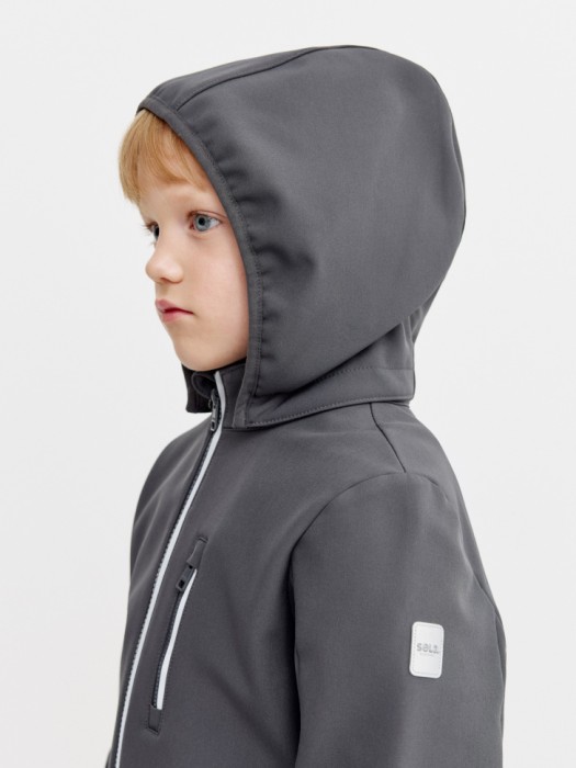 комбинезон из softshell на флисе для мальчиков от бренда sela вид слева