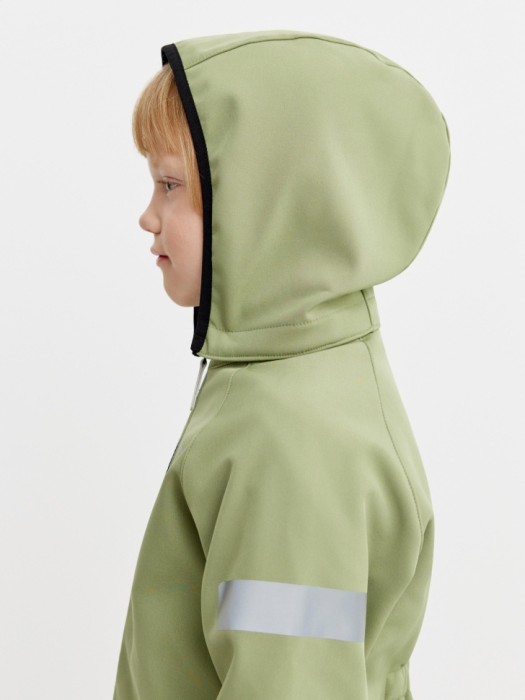 комбинезон из softshell на флисе для мальчиков от бренда sela вид слева