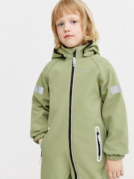 комбинезон из softshell на флисе для мальчиков из россии вид сбоку
