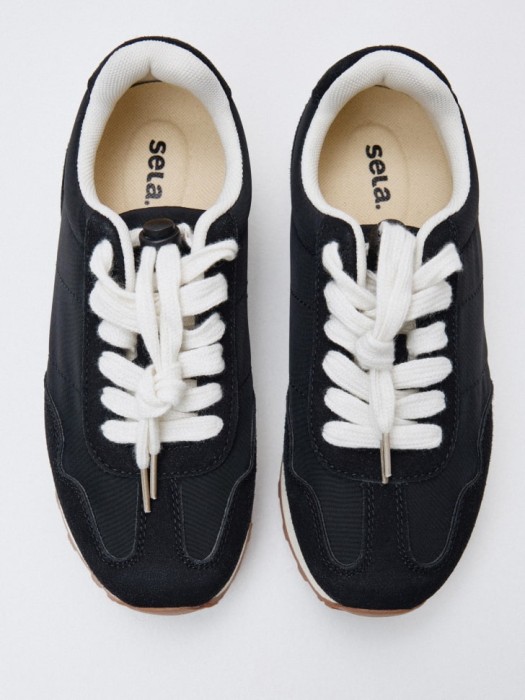 комбинированные кеды для девочек от бренда sela вид слева