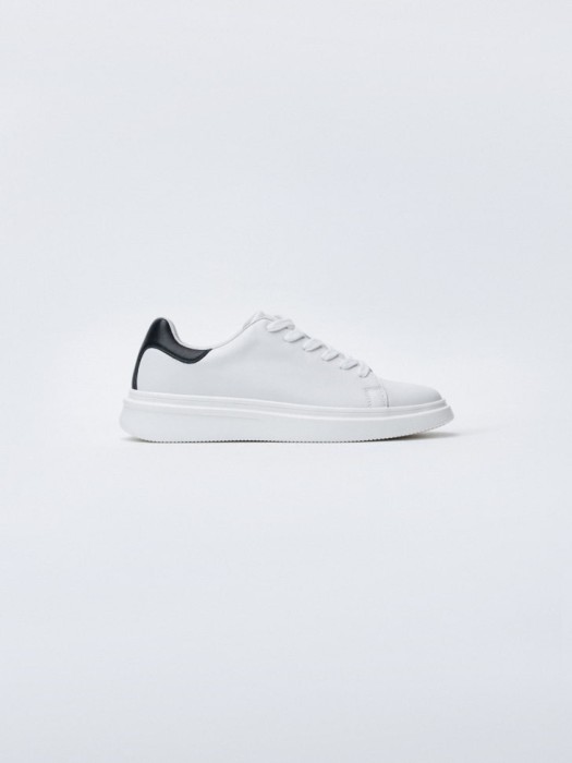 комбинированные кеды из натуральной кожи из россии вид сбоку