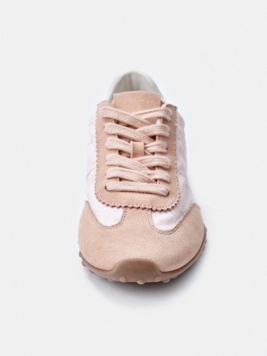 комбинированные кеды из натуральной замши, кожи и текстиля для взрослого возраста с изнаночной стороны