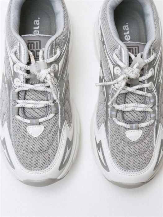 комбинированные кроссовки для девочек из хлопка спереди