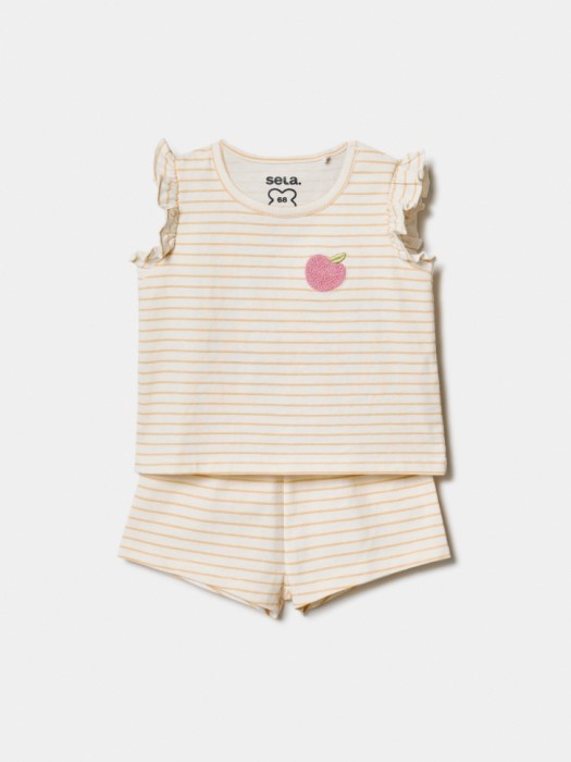 комплект из блузки и шорт для малышей по цене 1199 руб вид справа