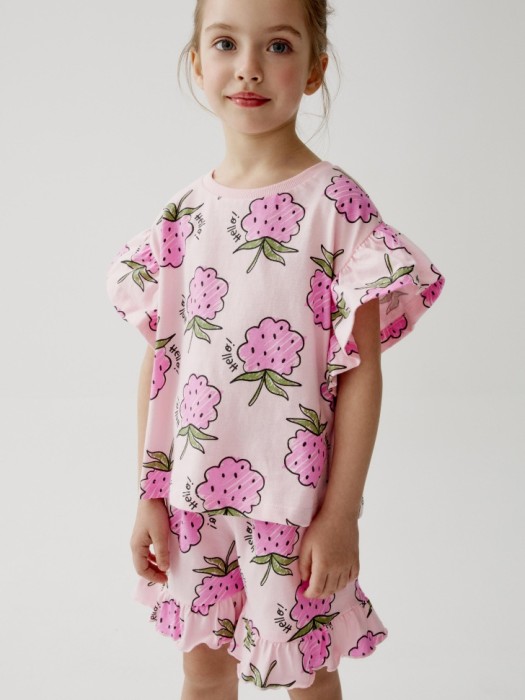 комплект из футболки и шорт для девочек 4610517671752 фотография