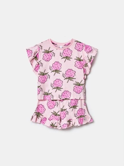 комплект из футболки и шорт для девочек по цене 1499 руб вид справа