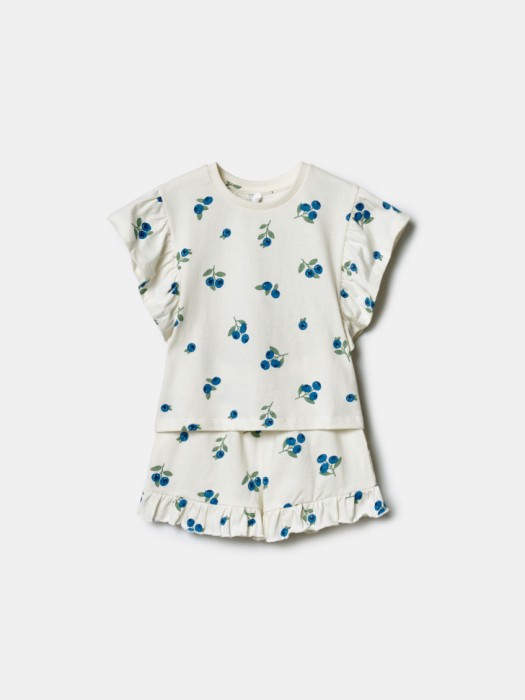 комплект из футболки и шорт для девочек по цене 1499 руб вид справа