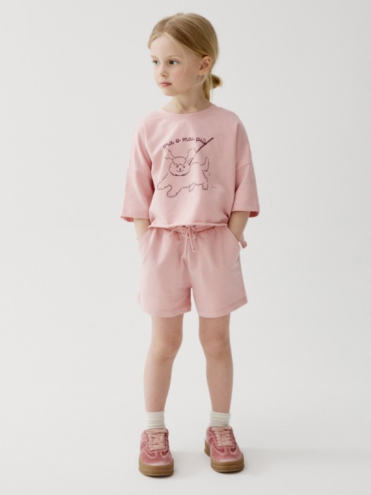 комплект из футболки и шорт для девочек 4610517627063 фотография