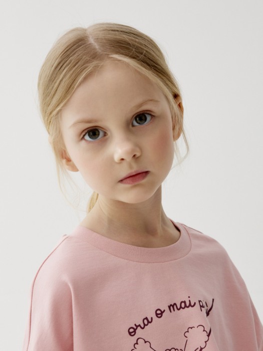 комплект из футболки и шорт для девочек из хлопка спереди