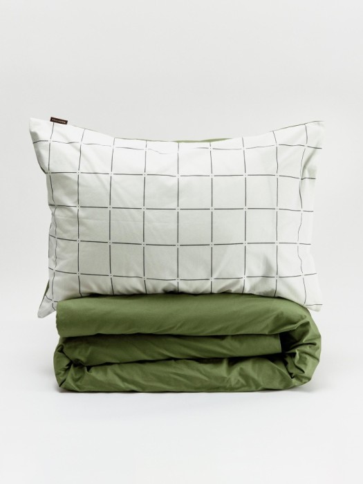 комплект постельного белья без простыни 2-х спальный 200х220 см от бренда sela вид слева