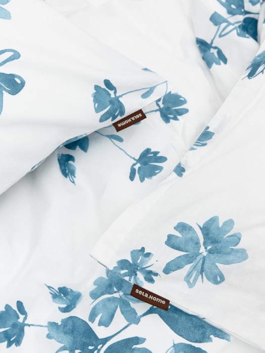 комплект постельного белья без простыни 2-х спальный 200х220 см от бренда sela вид слева