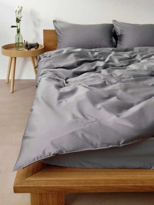 комплект постельного белья из сатина без простыни 1,5 спальный 140х200 см из россии вид сбоку
