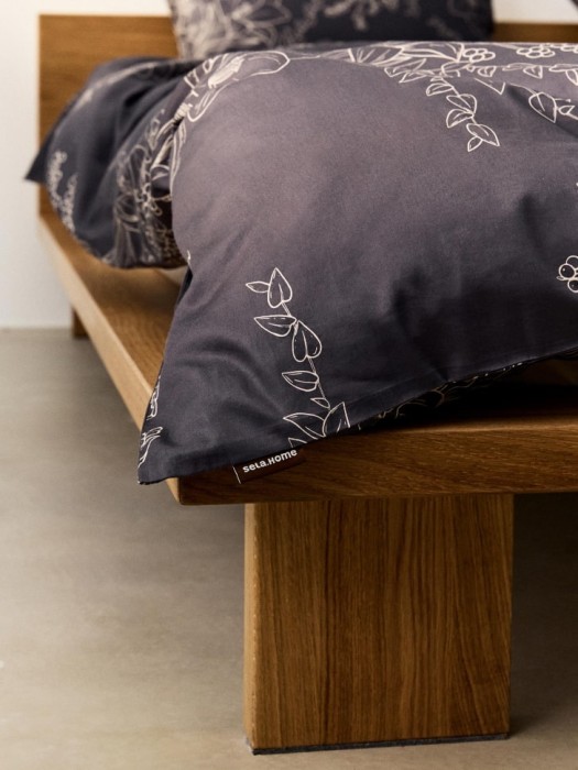 комплект постельного белья из сатина без простыни 1,5 спальный 140х200 см по цене 4299 руб вид справа