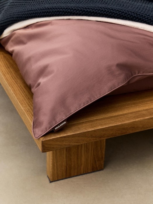 комплект постельного белья из сатина без простыни 1,5 спальный 140х200 см по цене 5999 руб вид справа