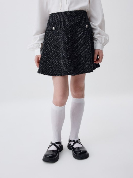 короткая твидовая юбка для девочек 4680798388656 фотография