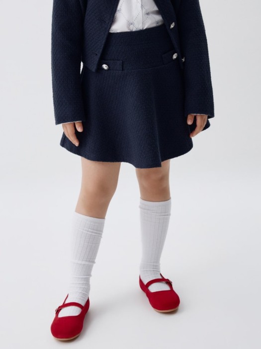 короткая твидовая юбка для девочек 4680798388588 фотография