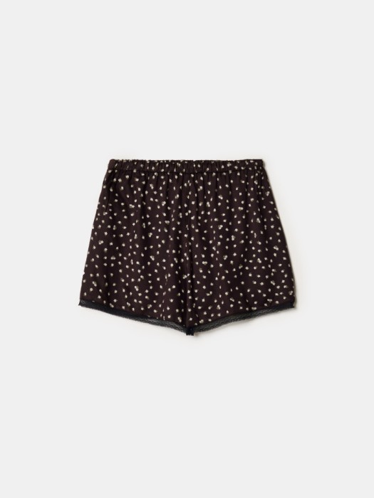 короткие шорты из сатиновой вискозы для девочек по цене 1599 руб вид справа