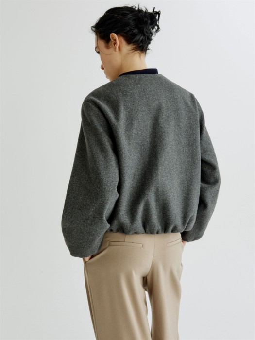 короткое драповое полупальто по цене 4999 руб вид справа