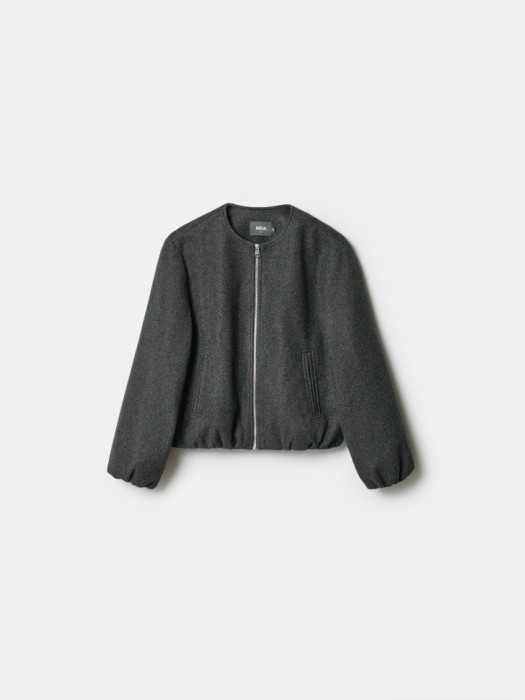 короткое драповое полупальто из проверенных материалов спереди