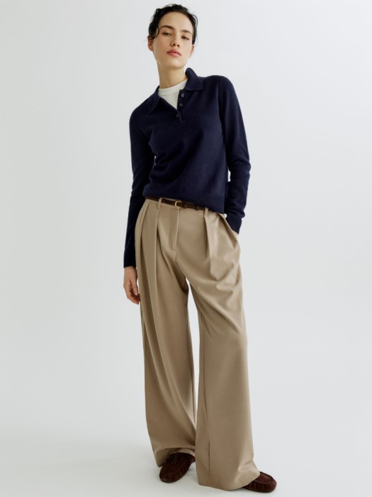 костюмные широкие брюки с меланжевым эффектом 4680798035680 фотография