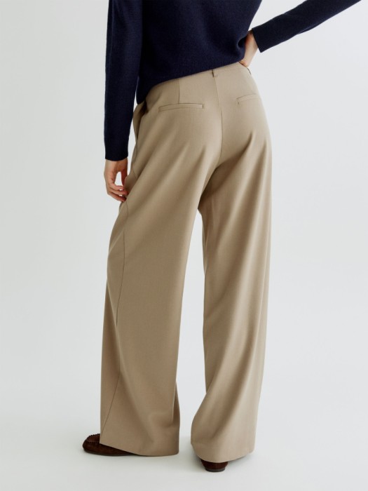 костюмные широкие брюки с меланжевым эффектом по цене 2799 руб вид справа