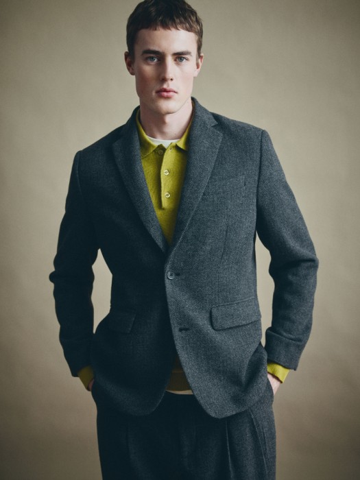 костюмный пиджак из смесовой шерсти 4610517319470 фотография