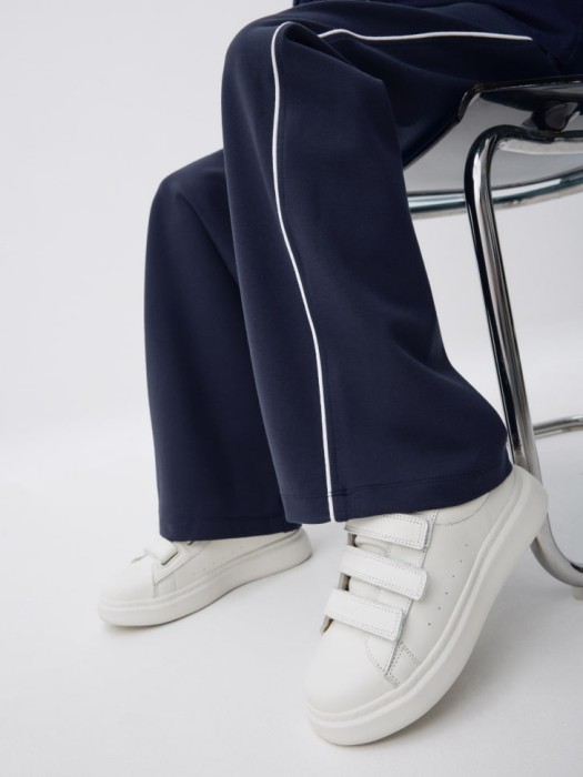 кожаные кеды на липучках детские 4680798438597 фотография