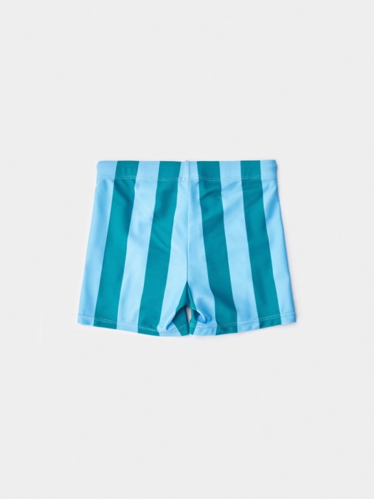 купальные плавки в полоску для мальчиков от бренда sela вид слева