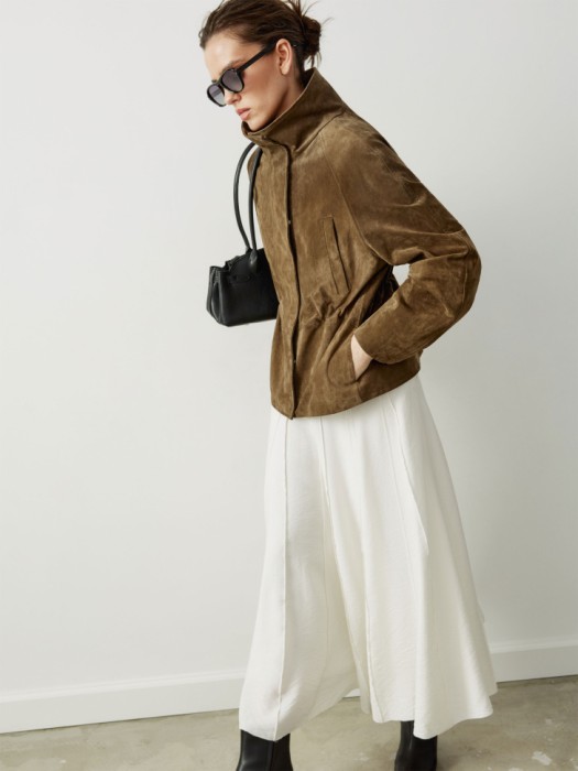 куртка из натуральной замши премиум качества для взрослого возраста с изнаночной стороны