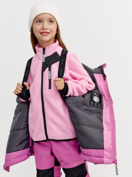 куртка из технологичной мембранной ткани drytex® для девочек универсального стиля с лицевой стороны