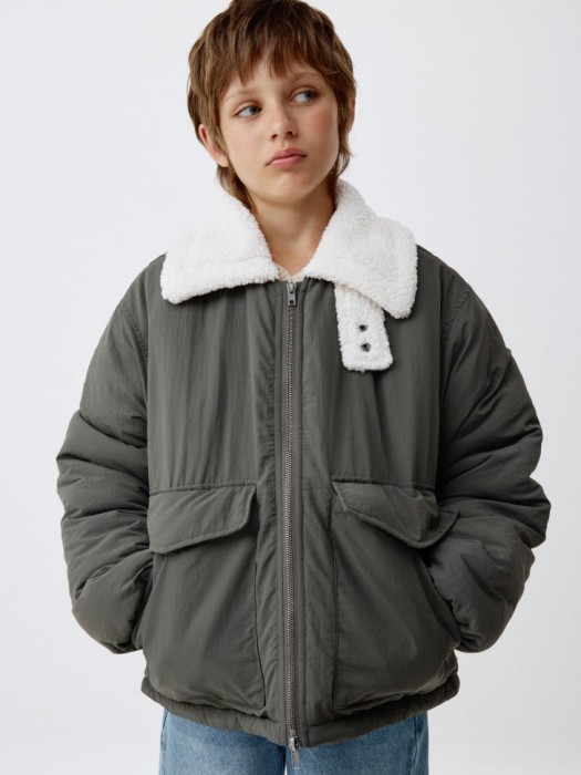 куртка с меховым воротником детская 4680798371115 фотография