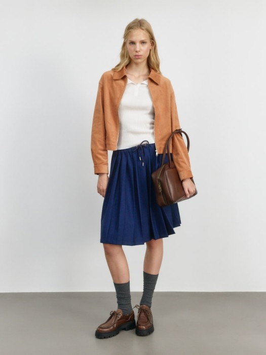 куртка вельветовая из линейки  young от бренда sela вид слева