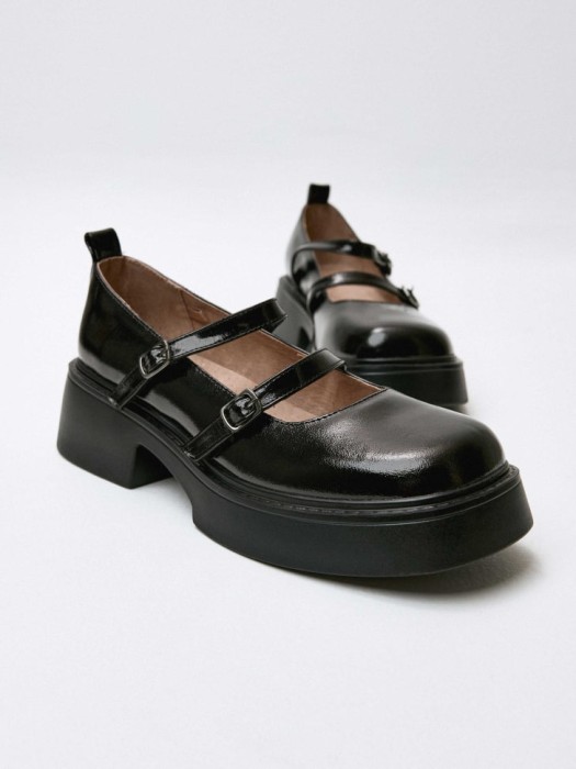 лакированные туфли из натуральной кожи для девочек для детского возраста с изнаночной стороны