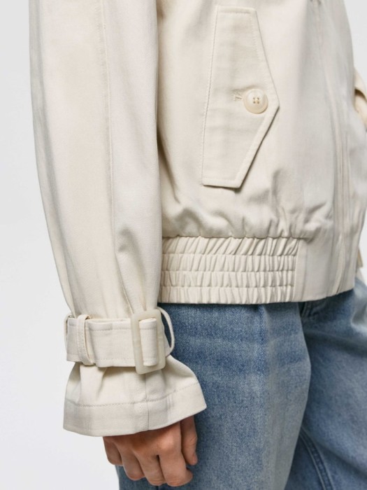 легкая куртка из смесового лиоцелла по цене 6599 руб вид справа