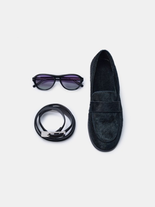 лоферы из натурального меха пони по цене 7999 руб вид справа