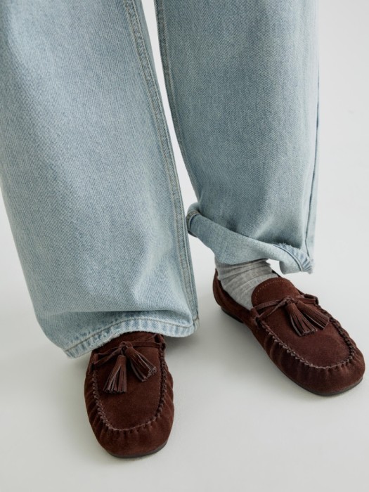 лоферы из натуральной замши с кисточками 4610517636867 фотография