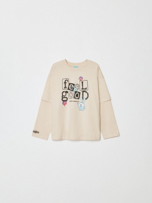 лонгслив оверсайз для мальчиков с принтом  x смешарики 4610517200600 фотография