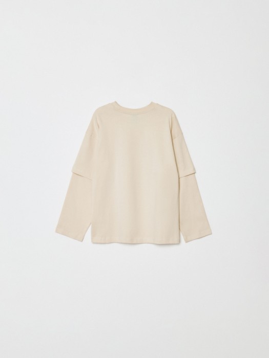 лонгслив оверсайз для мальчиков с принтом  x смешарики от бренда sela вид слева