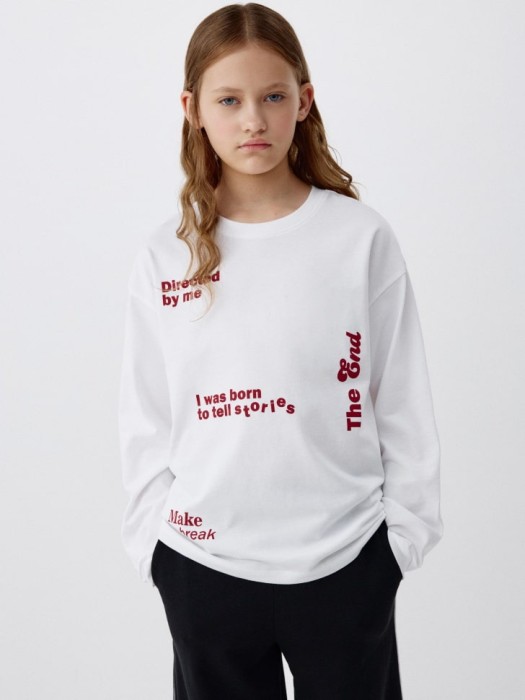 лонгслив оверсайз с принтом для девочек 4680798383446 фотография
