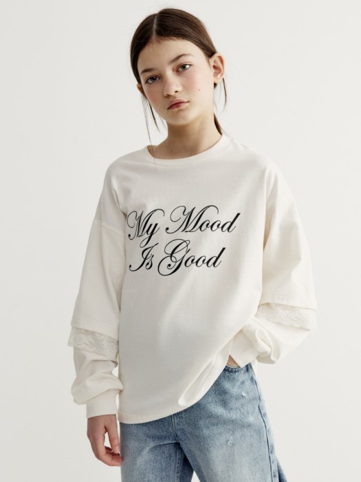 лонгслив оверсайз с принтом для девочек 4610517383426 фотография